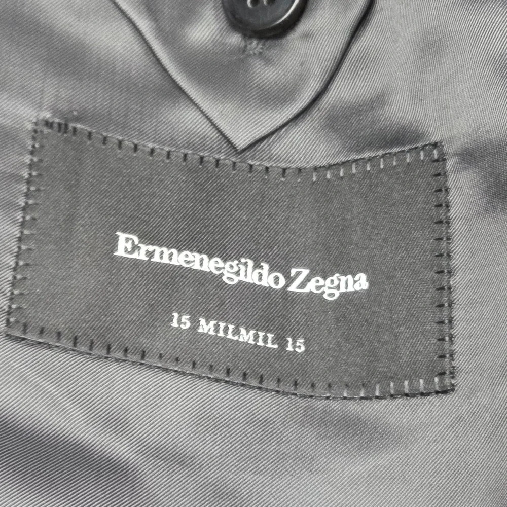 Ermenegildo Zegna SUIT SET 15 Milmil 15 Men's 52R Gray Pink Striped 100% Wool